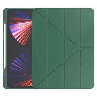 Voor iPad Pro 11 (2022) / (2021) / (2020) / (2018) Hoes Origami Stand PU Lederen+TPU Tablethoes met Pennendoosje