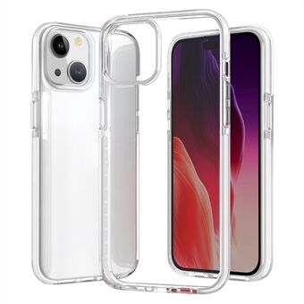 Doorzichtige telefoonhoes voor iPhone 15, flexibele TPU+TPE schokbestendige telefoonhoes