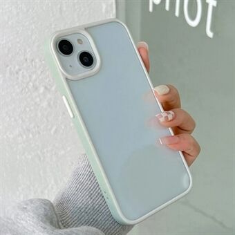 Voor de iPhone 15 Cover TPU + Acryl Transparante Achterkant Anti-Val Telefoonhoesje