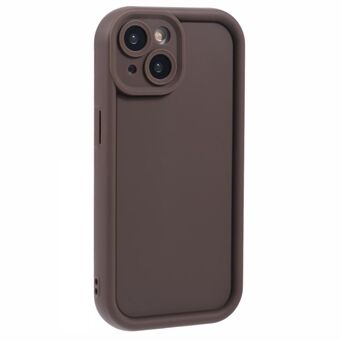 Voor iPhone 15 Hoesje Nauwkeurige Lenstuitsparing Verdikte Anti-Val Mat TPU Telefoonhoes