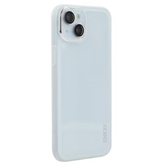 ENKAY HAT PRINCE Voor iPhone 15 Hoes Matte TPU Telefoonhoesje met Lensfilm