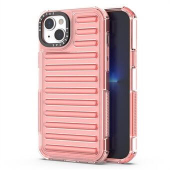 Voor iPhone 15 Hoes Strependesign Anti-Slip Afneembare TPU+PC Telefoonhoes