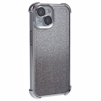 Voor iPhone 15 Hoesje Glitter TPU Telefoonhoesje Versterkte Hoeken