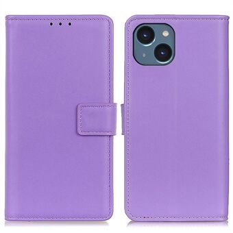 Voor iPhone 15 Anti-kras TPU+PU Leren Telefoonhoesje Volledige Bescherming Portemonnee Telefoonhoesje