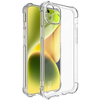 IMAK Anti-kras Telefoonhoesje voor iPhone 15, Ultra heldere achterkant, flexibele TPU-telefoonhoes.