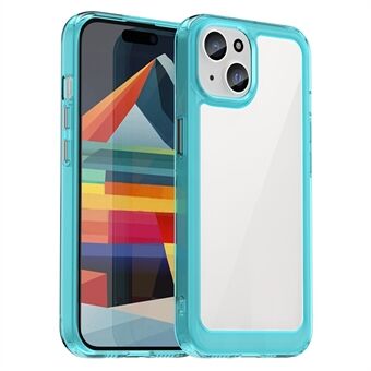 Voor iPhone 15 Drop Proof TPU+Acryl Mobiele Telefoon Achterkant Helder Beschermhoesje