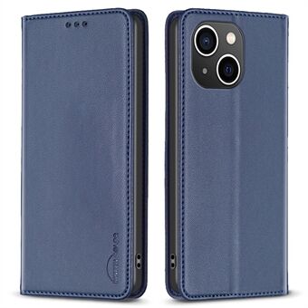 BINFEN COLOR BF18 voor iPhone 15 PU-lederen kaarthouderhoesje met standaard voor opklappen telefoonhoesje