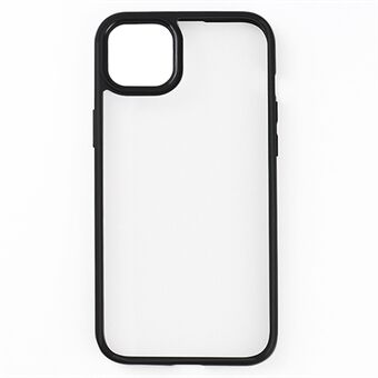 Transparante telefoonhoes voor iPhone 15, anti-kras PC + TPU mobiele telefoonhoes.