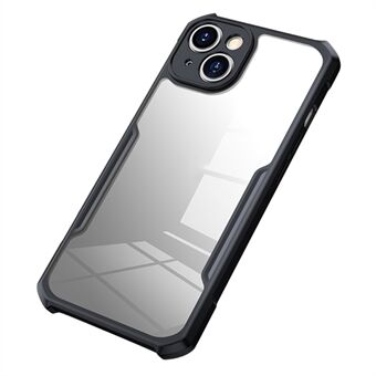 XUNDD Acryl+TPU Telefoonhoesje voor iPhone 15, krasbestendige beschermhoes voor telefoon - Zwart