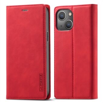LC.IMEEKE Magnetische Telefoonhoes voor iPhone 15, Microfiber Lederen Stand Portemonnee Hoes