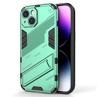 Voor iPhone 15 hoesje voor valbescherming met PC+TPU achterkant en standaard