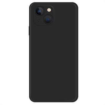 Rubberen Telefoonhoesje voor iPhone 15, Vezelvoering Rechte Rand Krasbestendige TPU Telefoonhoes