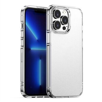 Rugbeschermer voor iPhone 15, Mat Telefoonhoesje Uitdoorzichtige PC+TPU Hybride Beschermhoes