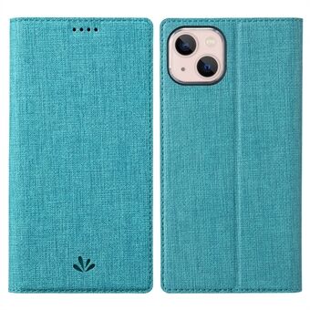 VILI DMX-serie Ant-kras Leren Telefoonhoesje voor iPhone 15, Standhoesje met kaartsleuf