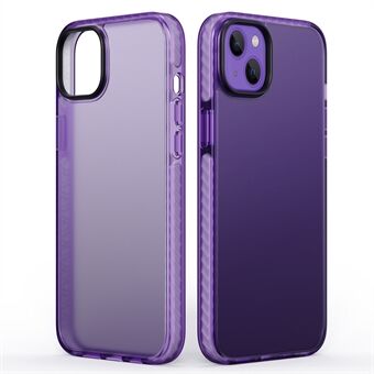 Beschermhoes voor iPhone 15 stootbestendige matte PC+TPU telefoonhoes