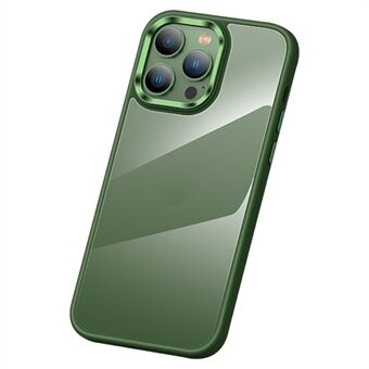 Helder kristalheldere PC+TPU-hoes voor de iPhone 15, schokbestendige slanke telefoonhoes met metalen lensframe.