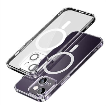 SULADA Slim Case met Lensfilm voor iPhone 15 TPU+PC Hoes Compatibel met MagSafe