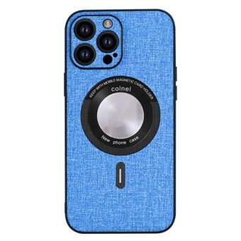 Zachte TPU+Stoffen Slanke Hoesje voor iPhone 15 Hoesje Compatibel met MagSafe Anti-Kras Telefoonhoesje