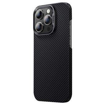 BENKS dunne telefoonhoesje voor iPhone 15 Beschermende matte case 600D Kevlar Aramidevezel+PC telefoonhoesje