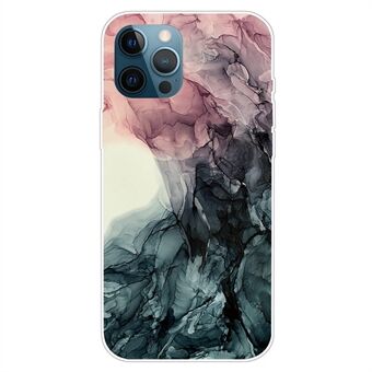 Voor iPhone 15 IMD TPU Soft Phone Back Case Abstracte Marmer Gedrukte Valbestendige Telefoonhoes