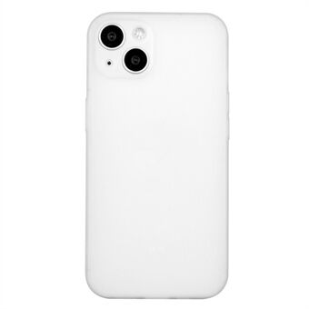 Voor iPhone 15 rechte rand telefoonhoes, valbestendig TPU, nauwkeurige uitsparingen, beschermende cover.