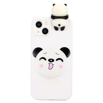 YX Style 2 Schokbestendige hoes voor iPhone 15 TPU Slank telefoonhoesje Patroonprint 3D Figuurtelefoonhoesje