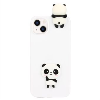 Voor de iPhone 15 Mooi 3D Figuur Decor TPU Anti-kras Hoesje Valbestendige Telefoonhoes