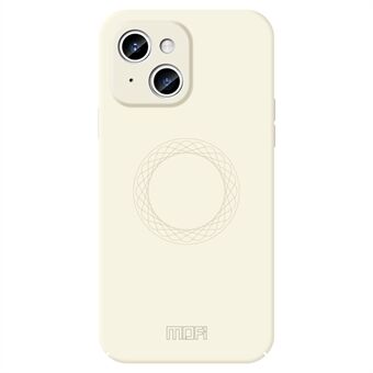 MOFI JK Qin Serie Ring Patroon Bedrukte Schokbestendige Hoesje voor iPhone 15 Matte Huid-Touch Acryl+TPU Telefoonhoes