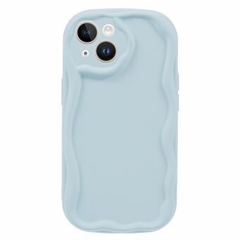 Voor de iPhone 15 hoesje Candy Color Rubberized Anti-kras TPU telefoonhoesje