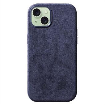 Voor iPhone 15 hoesje compatibel met MagSafe Suede PC telefoon beschermhoes.