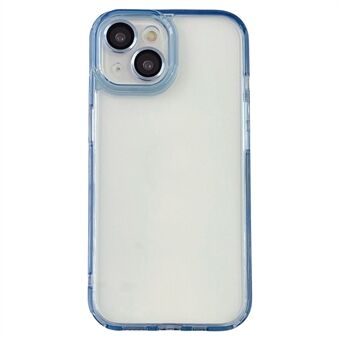 Voor iPhone 15 hoesje, heldere TPU+PC achterkant telefoonhoesje met lensfolie