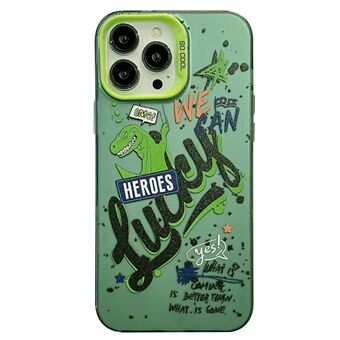 Voor iPhone 15 Telefoonhoesje PC+TPU met Kleurrijk Patroonprintontwerp