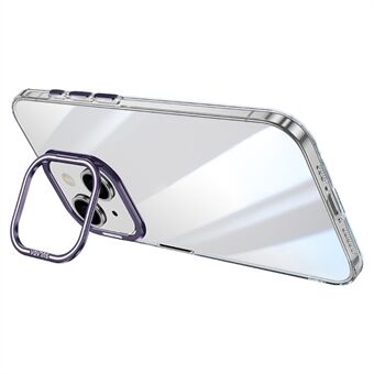 SULADA Voor iPhone 15 hoesje met camera kickstand transparante behuizing TPU+PC telefoonhoes