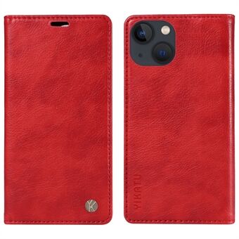 YIKATU YK-006 Voor iPhone 15 Hoesje Leren Portemonnee Magnetisch Litchi Textuur Telefoonhoesje met Standfunctie