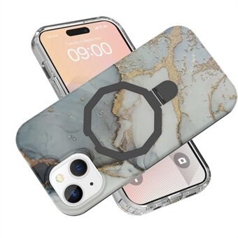 GW018 voor iPhone 15 Hoesje Magnetische Anti-val Cover PC + TPU Telefoonbeschermer