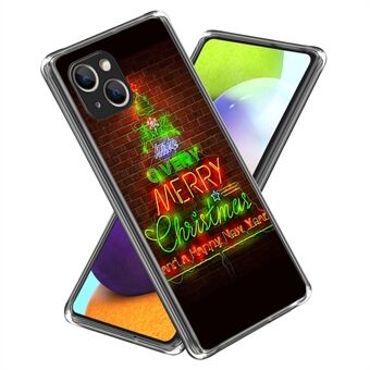 Kerstserie Slimme TPU Telefoonhoesje voor iPhone 15 Hoesje Patroonafdruk Telefoonschelp