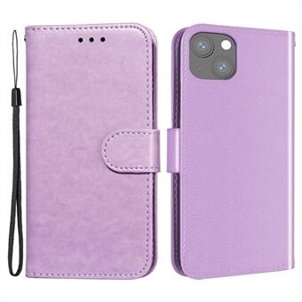 Voor iPhone 15 PU leren hoesje, magnetische flip portemonnee telefoonhoesje.