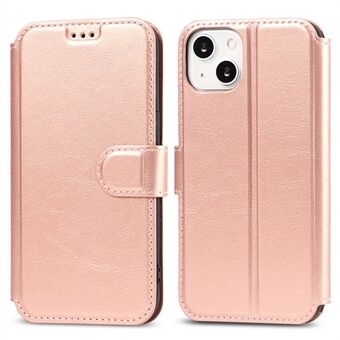 Voor iPhone 15 hoesje met schokbestendige lederen telefoonhoes en standaard portemonnee ontwerp.