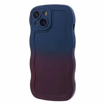 JTW-serie voor iPhone 15 TPU-hoesje Dubbele kleur Dubbelzijdige rubberen telefoonhoes