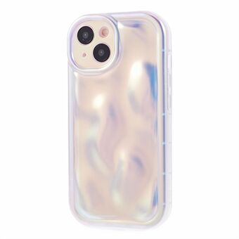 Voor iPhone 15 TPU Telefoonhoesje met Meteoor Patroon Luxe Laser Achterkant