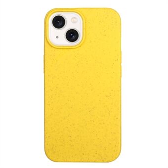 Voor iPhone 15 Magnetisch Hoesje van Tarwe Stro+TPU Composteerbare Telefoonhoes