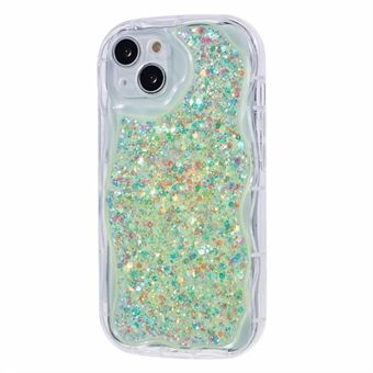 JTW-serie voor iPhone 15 TPU Telefoonhoesje Glanzende Pailletten Epoxy Cover