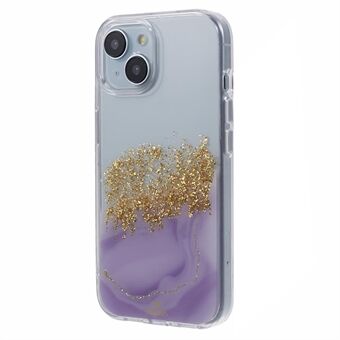 DFANS Starlight Shining Serie voor iPhone 15 Hoesje Glitter Versierde PC+TPU Beschermhoes