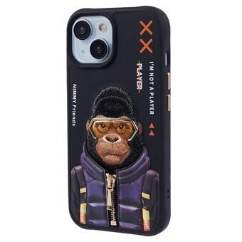 NIMMY Glasses Pet serie Gen 2 voor iPhone 15 telefoonhoesje met borduursel ter bescherming