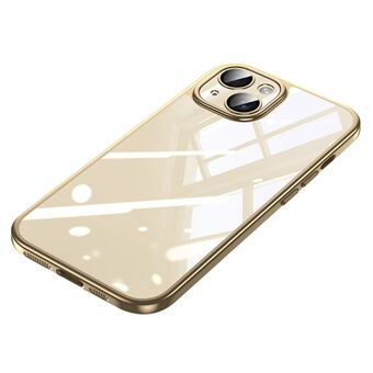 SULADA Titanium Series voor iPhone 15 hoesje met gehard glazen lensfilm elektroplaat TPU+PC telefoonhoesje