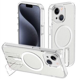 Voor iPhone 15 Hoesje Compatibel met MagSafe TPU+PC Achterkant Cover