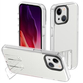 Voor iPhone 15 Hoesje Schokbestendig TPU+PC Telefoonhoesje met standaard