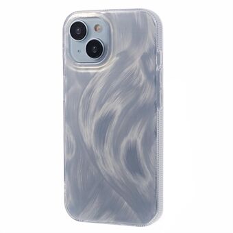 Voor iPhone 15 Hoesje Antislip TPU + Acryl Laser IMD Telefoon Achterkant Cover