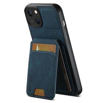 SUTENI H02 Voor iPhone 15 Hoesje Krasbestendig PU Leer+TPU Litchi Textuur Telefoonhoesje met Standaard