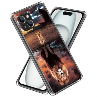 Voor iPhone 15 Zachte TPU Hoes Mobiele Telefoonhoes IMD Patroon Printen